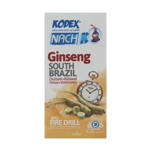 کاندوم کدکس مدل  تاخیری جینسینگ Ginseng بسته 12 عددی