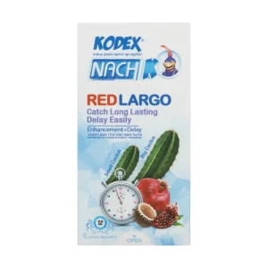 کاندوم کدکس مدل رد لارگو کاکتوس Red largo بسته 12 عددی